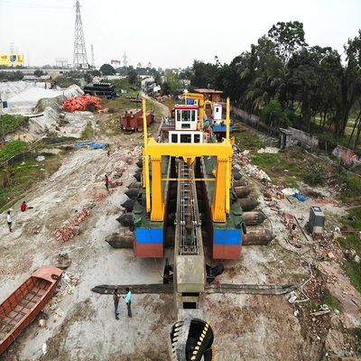 160m3-5000m3 Capacidad de motor diesel cortador excavadora de succión para arena de río y barro de lago