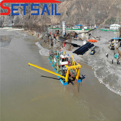 39-65m Cabeza de bomba Siemens Cortador PLC Equipo de dragado por succión para dragado en río