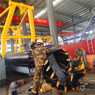 Equipo de excavación de succión de la cabeza del cortador de botas de anclaje hidráulico con motor diesel Cummins