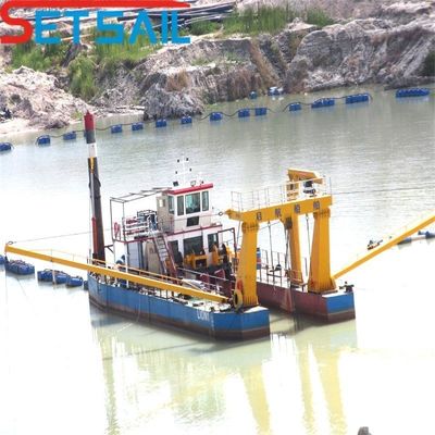 Flujo de agua 800m3 motor diesel 8 pulgadas cortador excavadora de succión con solicitud personalizada