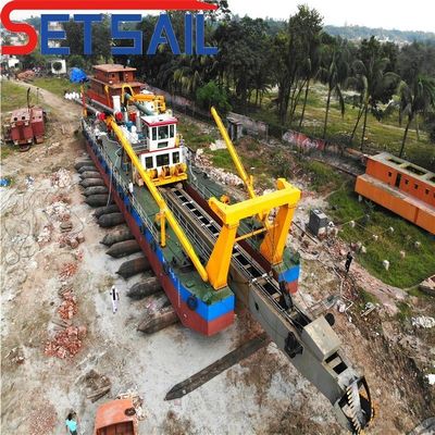 QHCSD-283 Dredger de arena de aspiración con motor diesel de 18 metros