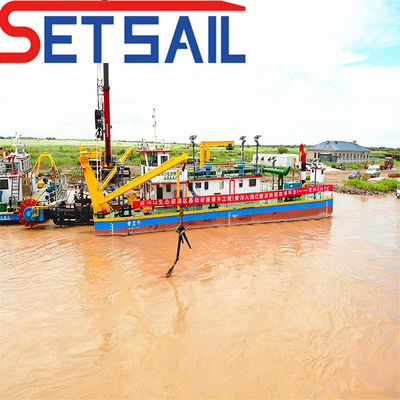 7Excavadora de arena de succión de.5m de ancho con bomba hidráulica Rexroth y motor diesel