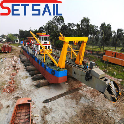 Alta capacidad de arena de río cortador hidráulico de succión excavadora 50-260kw Potencia de la cabeza de corte
