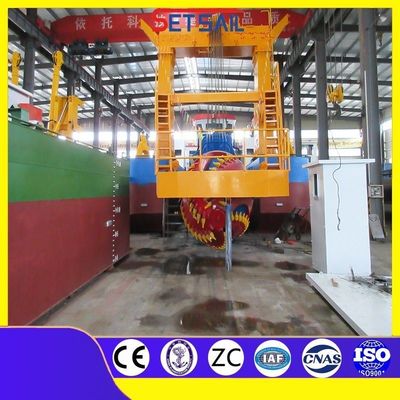 CCS Dredger de barcas de corte de succión personalizado con 5-6 cuchillas de corte y alta potencia de bomba