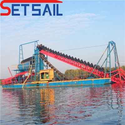 128-176PCS Chain Bucket Lake Sand Gold Dredger con paracaídas de agitación de diamantes a un precio asequible