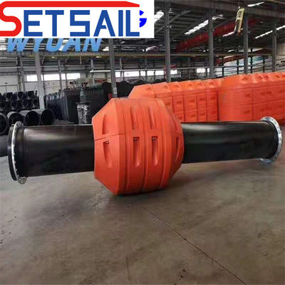 Diámetro interno 200-600 mm Conexión de brida Tubo de plástico PE para la industria del petróleo y el gas