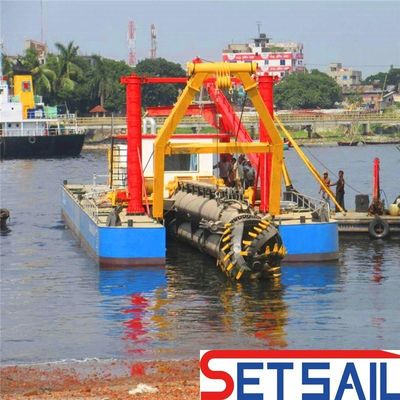 Dredger de succión de corte de 200 m3/h con capacidad y rendimiento de motor hidráulico diesel