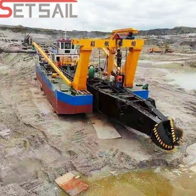 GPS Cummins motor diesel cortador de succión excavadora de barro con tamaño de bomba Wn200-Wn1000