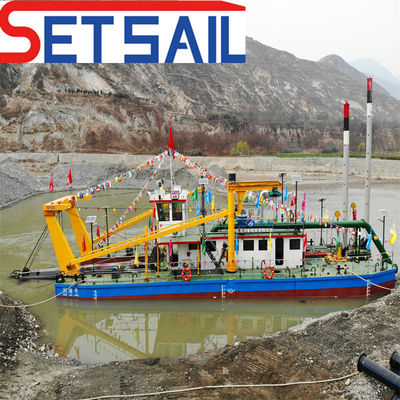 Tipo de energía diesel 10 pulgadas Flujo de agua 1500m3 Cortador Excavadora de succión para muestras de río