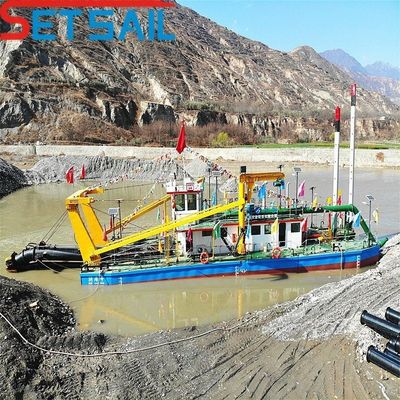 Potente excavadora de corte de motores diesel excavadora de succión para el dragado de barro y la extracción de arena