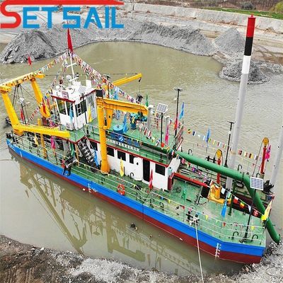 Potente excavadora de corte de motores diesel excavadora de succión para el dragado de barro y la extracción de arena