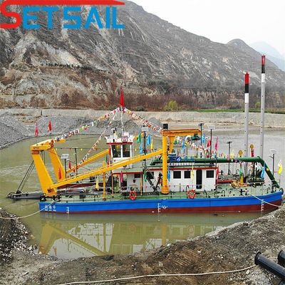 Potente excavadora de corte de motores diesel excavadora de succión para el dragado de barro y la extracción de arena