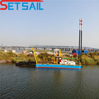 Solicitud personalizada Cortador hidráulico automático completo excavadora de succión para el lago del río