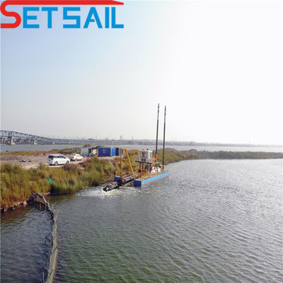Solicitud personalizada Cortador hidráulico automático completo excavadora de succión para el lago del río