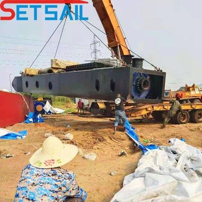 Solicitud personalizada Cortador hidráulico automático completo excavadora de succión para el lago del río