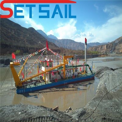 2000m3 flujo de agua hidráulico diesel 12 pulgadas cortador de succión excavadora de barro con 50m cabeza