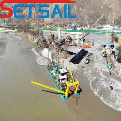 2000m3 flujo de agua hidráulico diesel 12 pulgadas cortador de succión excavadora de barro con 50m cabeza