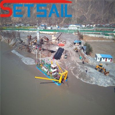 2000m3 flujo de agua hidráulico diesel 12 pulgadas cortador de succión excavadora de barro con 50m cabeza