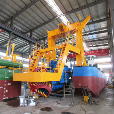 Cabeza de cortador hidráulico cortador de succión dragado de dragado con sistema de control PLC de Siemens