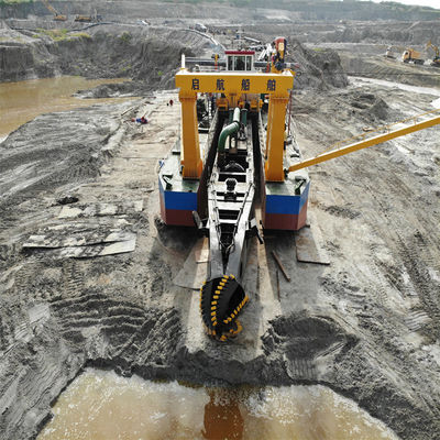 Cabeza de cortador hidráulico cortador de succión dragado de dragado con sistema de control PLC de Siemens