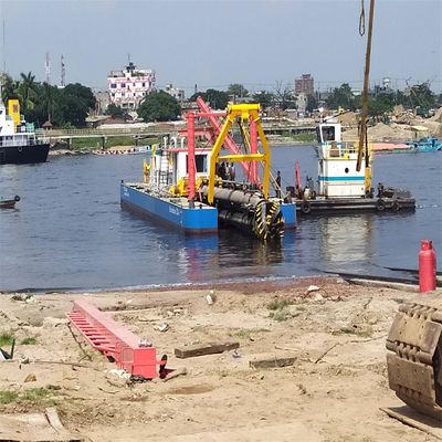 36000.000kg Peso bruto del paquete Excavadora de aspiración de arena fluvial con cabeza de corte y bomba de barro