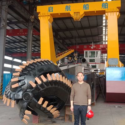 Sistema de control eléctrico Excavadora de arena con motor diesel para la extracción de arena en ríos y lagos