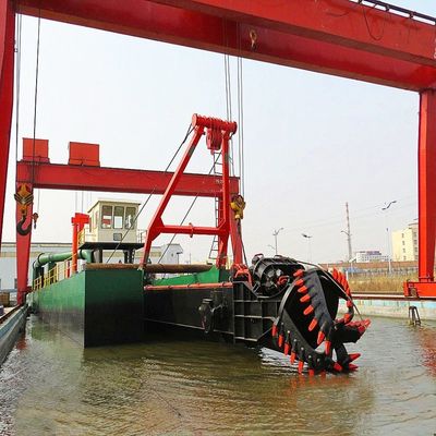 1500m3 flujo de agua 12 pulgadas cortador hidráulico excavadora de succión para equipos de dragado