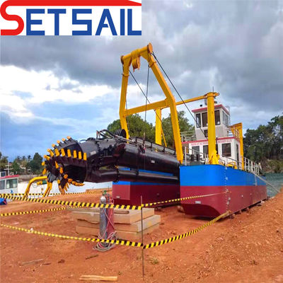 Maquinaria de extracción de arena hidráulica, bomba, cortadora, excavadora de succión con motor eléctrico