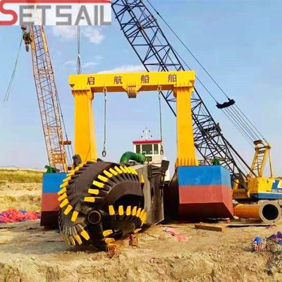 Cortador de motores diesel hidráulico y personalizado, excavadora de succión Capacidad 160m3- 5000m3