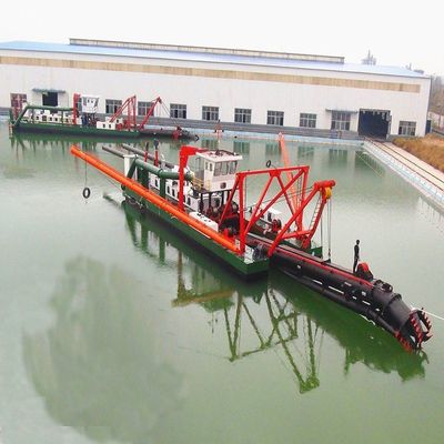 16 pulgadas cortador de la bomba de arena excavadora de succión con 70kw de la cabeza de corte de la potencia y la vara de anclaje