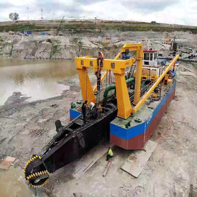 16 pulgadas motor diesel cortador hidráulico draga de succión con 350 mm de diámetro del tubo de descarga
