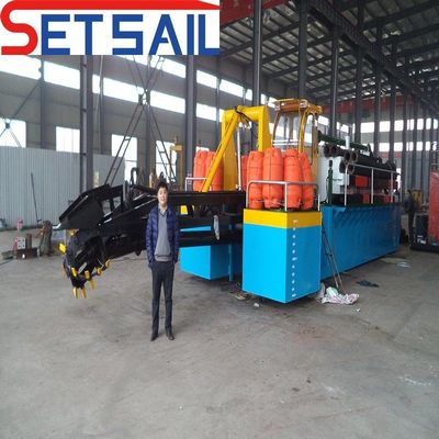 8 mm de espesor de la placa lateral 16 pulgadas cortador excavadora de succión con Rexroth sistema hidráulico