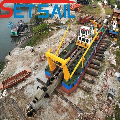 360000.000kg Paquete Peso bruto Motor diésel Cortador de barro de la bomba de aspiración excavadora de arena