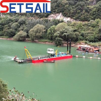 Fabricado 16 pulgadas cortador dragado de succión para el mar Profundidad máxima de dragado 13 metros propulsado diesel