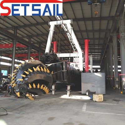 Excavadora de succión de corte de 16 pulgadas con flujo de agua de 2500 metros cúbicos tipo de potencia diesel
