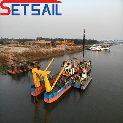 39-65m Cabeza de bomba Siemens Cortador PLC Equipo de dragado por succión para dragado en río