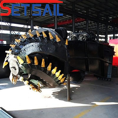 39-65m Cabeza de bomba Siemens Cortador PLC Equipo de dragado por succión para dragado en río
