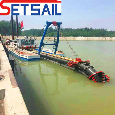 16 pulgadas cortador de succión excavadora de arena para el río y de alta potencia cumines 582 kW personalizado