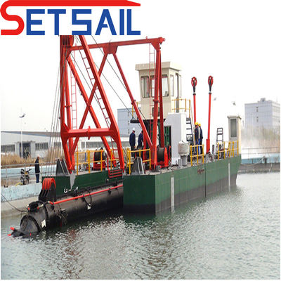 Excavadora de succión de 14 pulgadas con motor diésel Cummins y capacidad sólida de 400 m3/h
