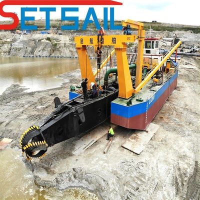 500-5000m Distancia de descarga Proceso de corte de barro del lago Succión excavadora de sedimentos para arena del río