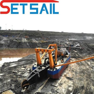 500-5000m Distancia de descarga Proceso de corte de barro del lago Succión excavadora de sedimentos para arena del río