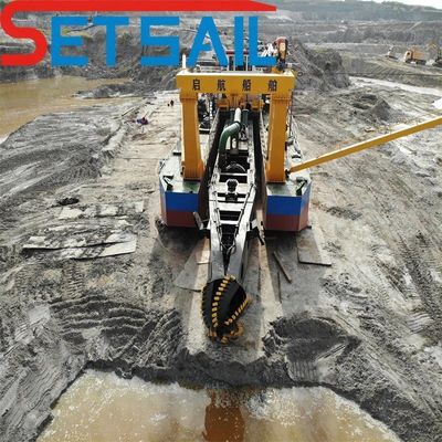 500-5000m Distancia de descarga Proceso de corte de barro del lago Succión excavadora de sedimentos para arena del río
