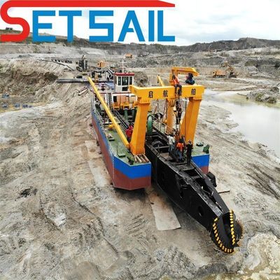 500-5000m Distancia de descarga Proceso de corte de barro del lago Succión excavadora de sedimentos para arena del río