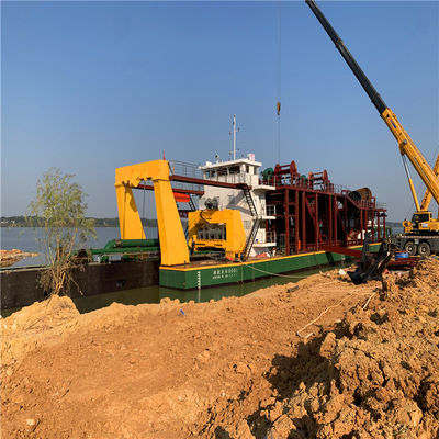 Excavadora de succión de corte completo con estación de refuerzo 250ND-800ND Tamaño de la bomba y cabeza de 39-65m