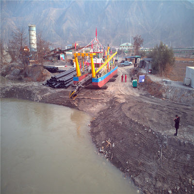 Dredger de succión con motor diésel con certificación CE y flujo de agua de 450-20000m3