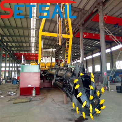 Peso total 28-1000t Siemens PLC Cutter máquina de dragado de arena de succión con anclaje