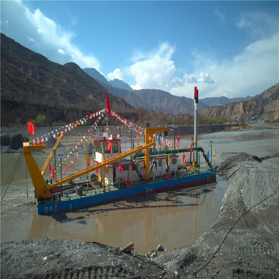 Excavadora de arena de succión de 12 pulgadas con flujo de agua de 2000 m3 y bomba de arena de Shijiazhuang