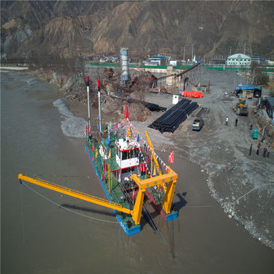 Excavadora de arena de succión de 12 pulgadas con flujo de agua de 2000 m3 y bomba de arena de Shijiazhuang