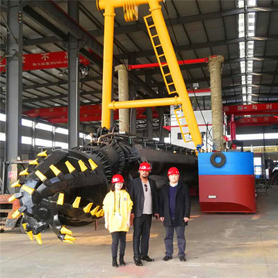 450-20000m3 Flujo de agua Anchor Boom Cutter Succión de barro máquina de dragado con medidor de flujo