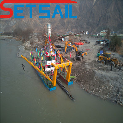 Siemens PLC controlado excavación cortador de arena máquina de dragado de succión para el lago del río